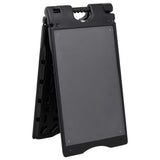 Vidaxl Sandwichbord 45x7x84.5 cm HDPE Schwarz