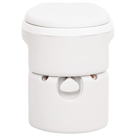 Vidaxl campingtoilet geïntegreerd 24+17 l hdpe en pp wit