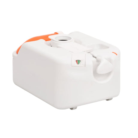 Vidaxl campingtoilet geïntegreerd 24+17 l hdpe en pp wit