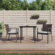 Vidaxl tuinstoelen 2 st met kussens 56,5x57x83 cm poly rattan bruin