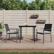 Vidaxl tuinstoelen 2 st met kussens 54x62,5x89 cm poly rattan zwart