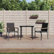 Vidaxl tuinstoelen 2 st 55x61,5x90 cm textileen en staal zwart