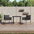 Vidaxl tuinstoelen 2 st met kussens 54x61x83 cm poly rattan zwart