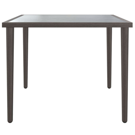 Vidaxl tuintafel 48x48x37 cm staal grijs