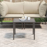 Vidaxl tuintafel 48x48x37 cm staal grijs