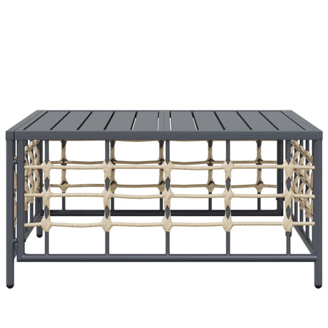 Vidaxl tuintafel 70x70x34 cm poly rattan antracietkleurig