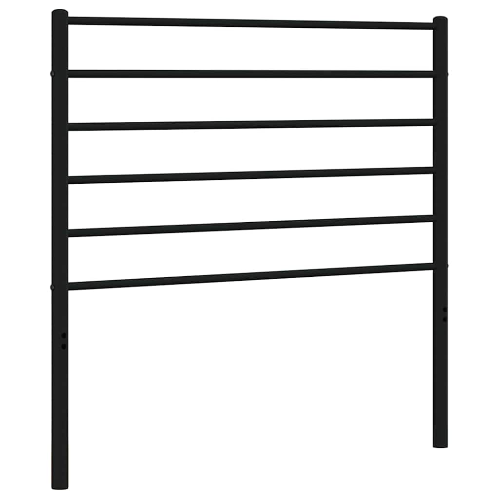 Vidaxl vervangend hoofdbord metaal zwart 107 cm