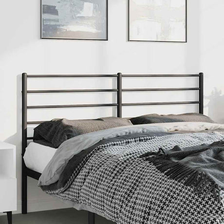 Vidaxl vervangend hoofdbord metaal zwart 135 cm