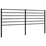 Vidaxl vervangend hoofdbord metaal zwart 193 cm