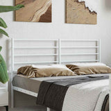 Vidaxl vervangend hoofdbord metaal wit 120 cm