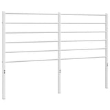 Vidaxl vervangend hoofdbord metaal wit 160 cm
