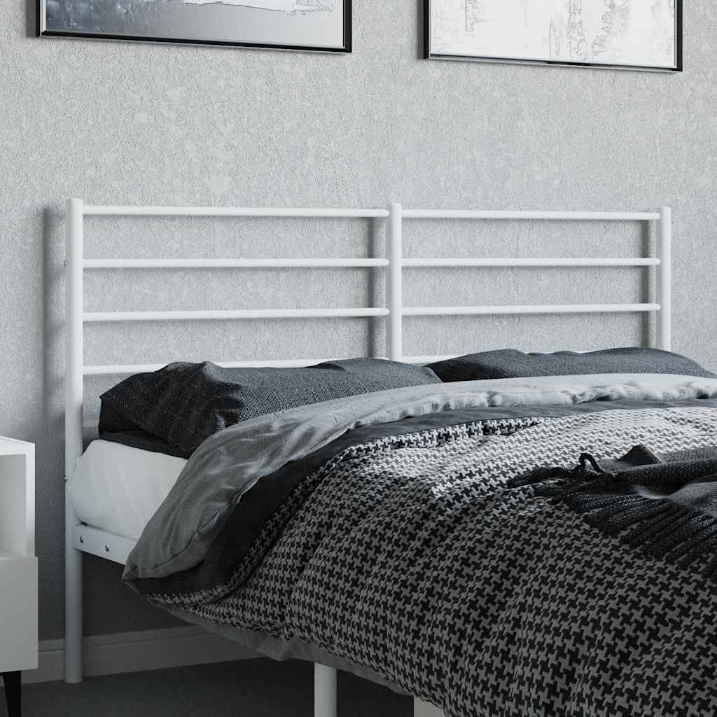 Vidaxl vervangend hoofdbord metaal wit 160 cm
