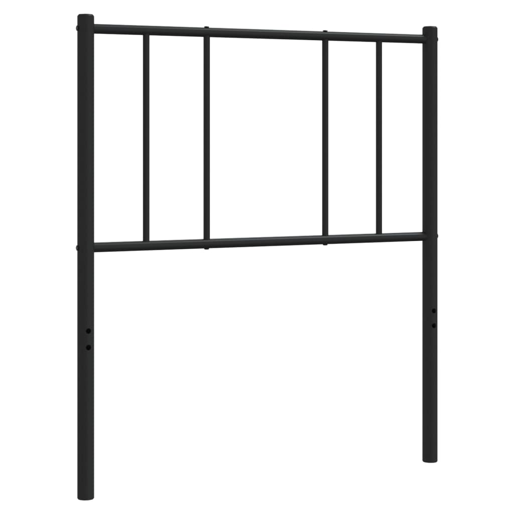 Vidaxl vervangend hoofdbord metaal zwart 80 cm