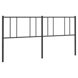 Vidaxl vervangend hoofdbord metaal zwart 200 cm