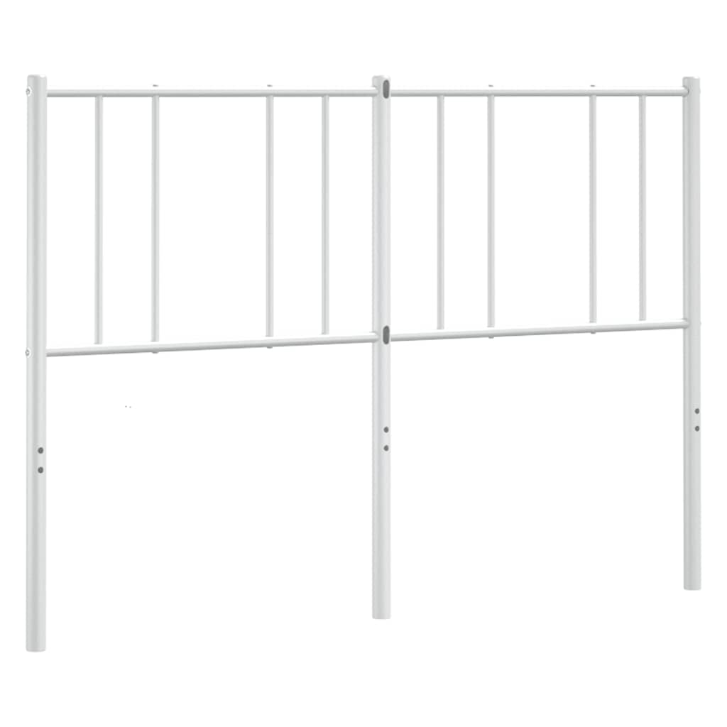 Vidaxl vervangend hoofdbord metaal wit 160 cm