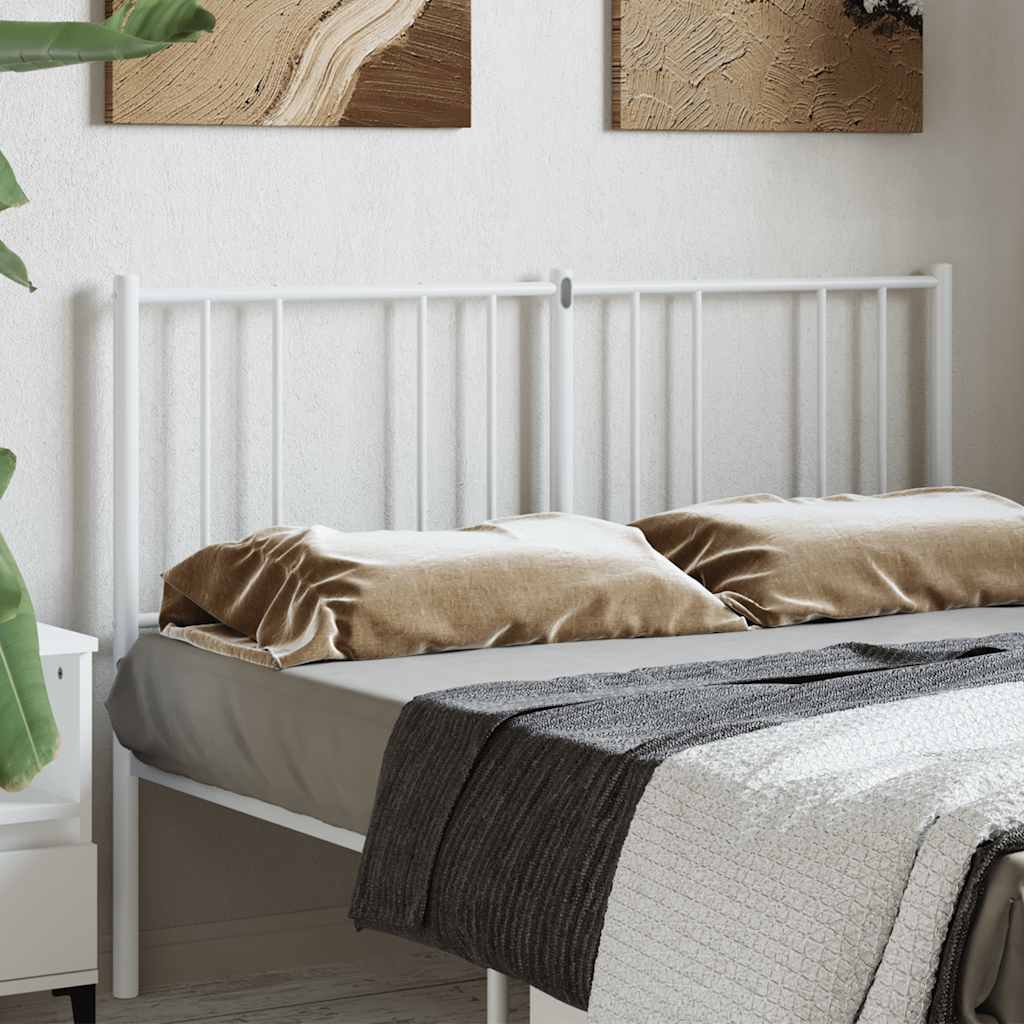 Vidaxl vervangend hoofdbord metaal wit 160 cm