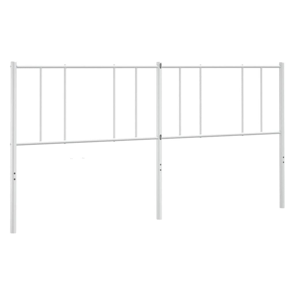 Vidaxl vervangend hoofdbord 180 cm metaal wit