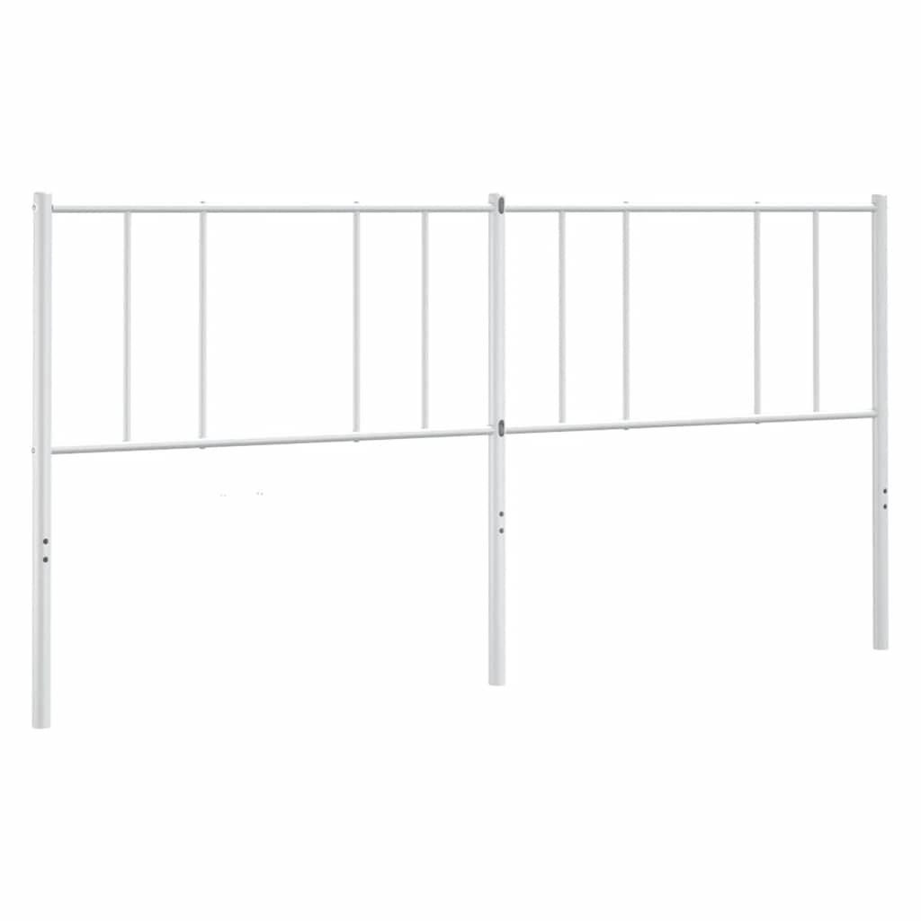 Vidaxl vervangend hoofdbord metaal wit 193 cm