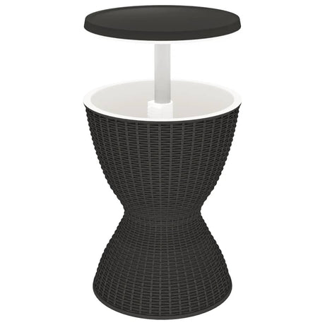 Vidaxl ijskoeltafel 3-in-1 polypropeen zwart