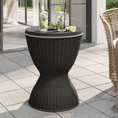 Vidaxl ijskoeltafel 3-in-1 polypropeen zwart