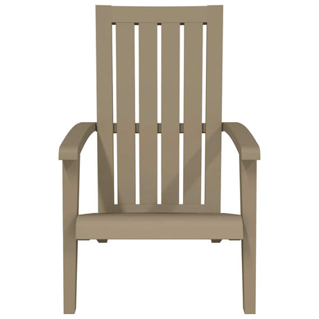 Vidaxl tuinstoel adirondack polypropeen lichtbruin