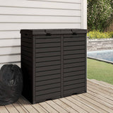 VidaXL Mülltonne für den Garten 78x41x86 cm Polypropylen schwarz