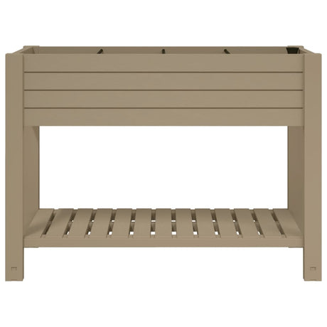Vidaxx Pflanzgefäß erhöht 110x45x79 cm Polypropylen hellbraun