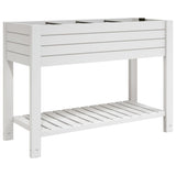 Vidaxx Pflanzgefäß erhöht 110x45x79 cm Polypropylen weiß