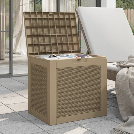 Vidaxl tuinbox 55,5x43x53 cm polypropeen lichtbruin