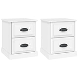 Vidaxl nachtkastjes 2 st 39x39x47,5 cm bewerkt hout wit