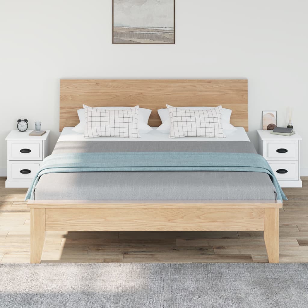 Vidaxl nachtkastjes 2 st 39x39x47,5 cm bewerkt hout wit