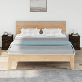 Vidaxl nachtkastjes 2 st 39x39x47,5 cm bewerkt hout gerookt eikenkleur