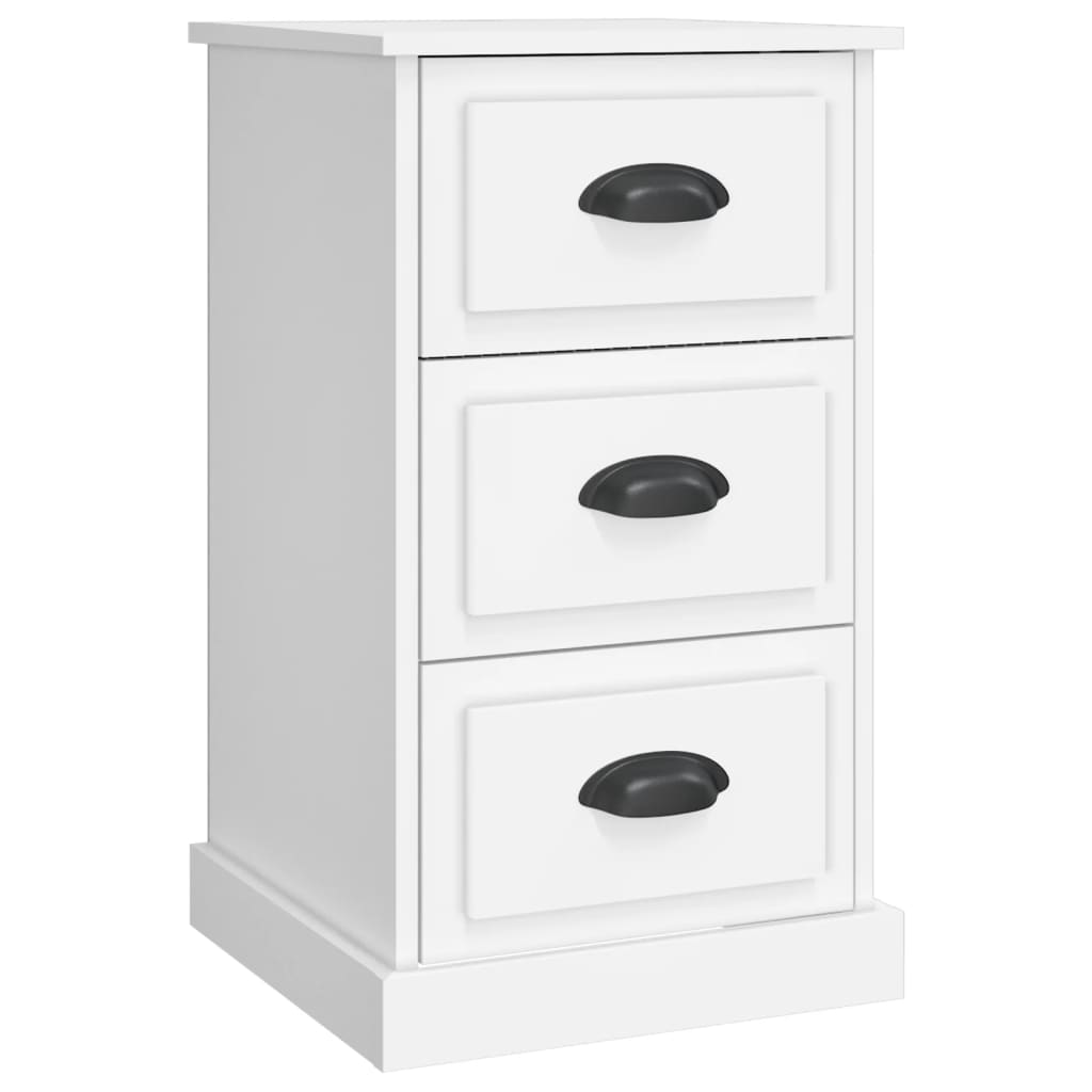 Vidaxl nachtkastje 39x39x67 cm bewerkt hout wit