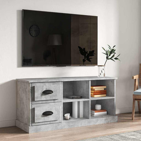 Vidaxl tv-meubel 102x35,5x47,5 cm bewerkt hout betongrijs