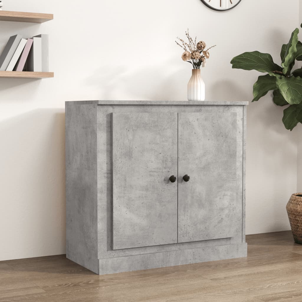 Vidaxl dressoir 70x35,5x67,5 cm bewerkt hout betongrijs