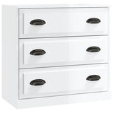 Vidaxl dressoir 70x35x67,5 cm bewerkt hout hoogglans wit