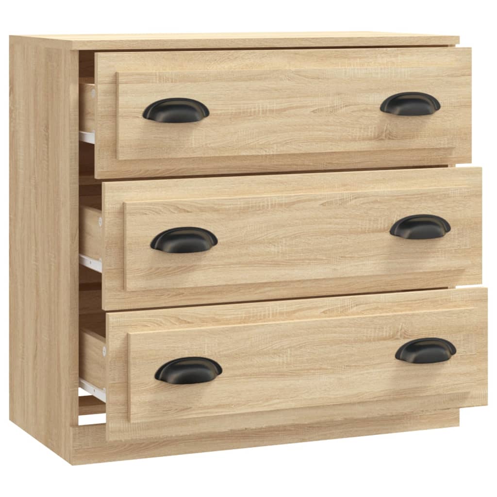 Vidaxl dressoir 70x35,5x67,5 cm bewerkt hout sonoma eikenkleurig