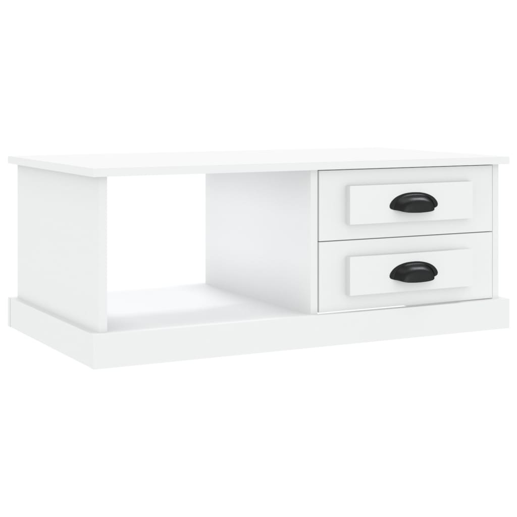 Vidaxl salontafel 90x50x35 cm bewerkt hout wit