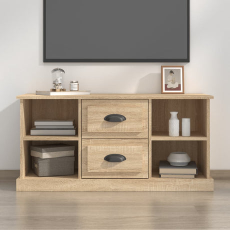 Vidaxl tv-meubel 99,5x35,5x48 cm bewerkt hout sonoma eikenkleurig