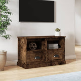 Vidaxl tv-meubel 80x35x50 cm bewerkt hout gerookt eikenkleurig