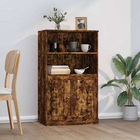 Vidaxl hoge kast 60x35,5x103,5 cm bewerkt hout gerookt eikenkleurig