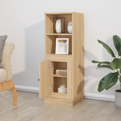 Vidaxl hoge kast 36x35,5x103,5 cm bewerkt hout sonoma eikenkleurig
