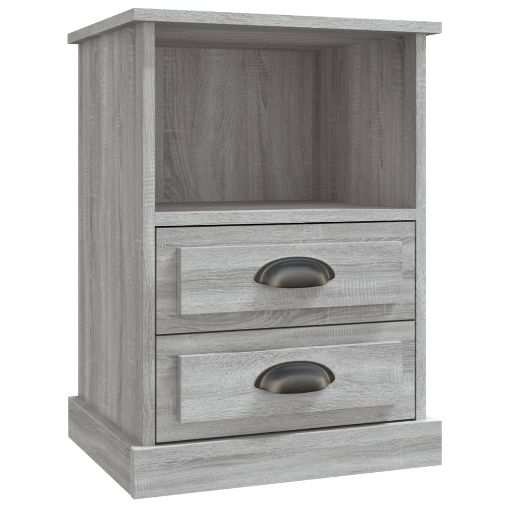 Vidaxl nachtkastje 43x36x60 cm grijs sonoma eikenkleurig