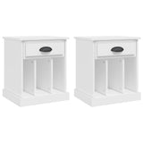 Vidaxl nachtkastjes 2 st 43x36x50 cm wit