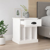 Vidaxl nachtkastjes 2 st 43x36x50 cm hoogglans wit
