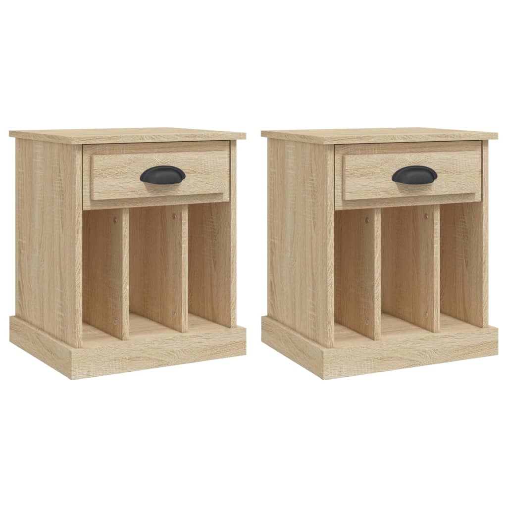 Vidaxl nachtkastjes 2 st 43x36x50 cm sonoma eikenkleurig