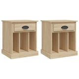 Vidaxl nachtkastjes 2 st 43x36x50 cm sonoma eikenkleurig
