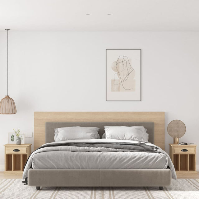 Vidaxl nachtkastjes 2 st 43x36x50 cm sonoma eikenkleurig