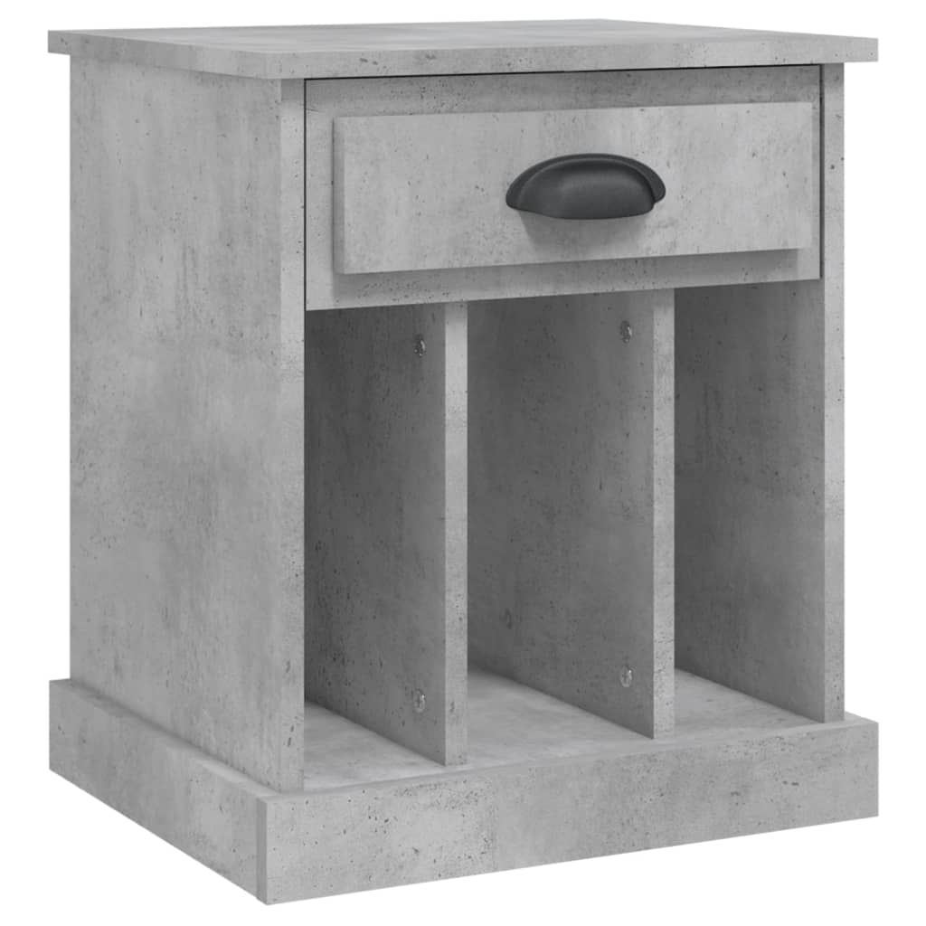 Vidaxl nachtkastje 43x36x50 cm betongrijs