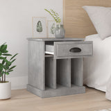 Vidaxl nachtkastjes 2 st 43x36x50 cm betongrijs